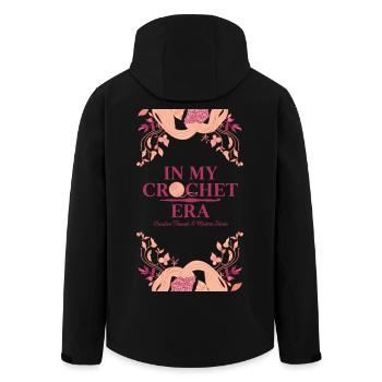 In My Crochet Era Creative Threads Modern Hooks - Men’s Recycled Softshell Jacket by Stanley/Stella - black - Back - AI Model Male 185 light (185cm)