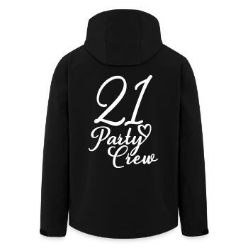 21 Party Crew 21st Birthday Party 21 ans - Veste softshell homme en polyester recyclé Stanley/Stella - noir - Dos - AI Model Male 185 light (185cm)