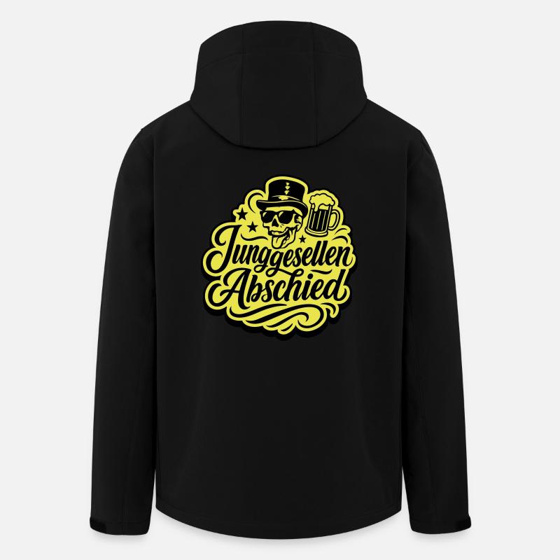 Junggesellenabschied Spruch Jga - Recycelte Männer Softshell-Jacke von Stanley/Stella - Schwarz