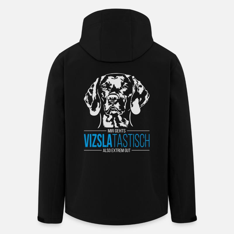 VIZSLATASTISCH Magyar Viszla - Recycelte Männer Softshell-Jacke von Stanley/Stella - Schwarz