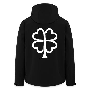 Cadeau de la Saint-Patrick Trèfle Hommes, Femmes, Enfants - Veste softshell homme en polyester recyclé Stanley/Stella - noir - Dos - AI Model Male 185 light (185cm)