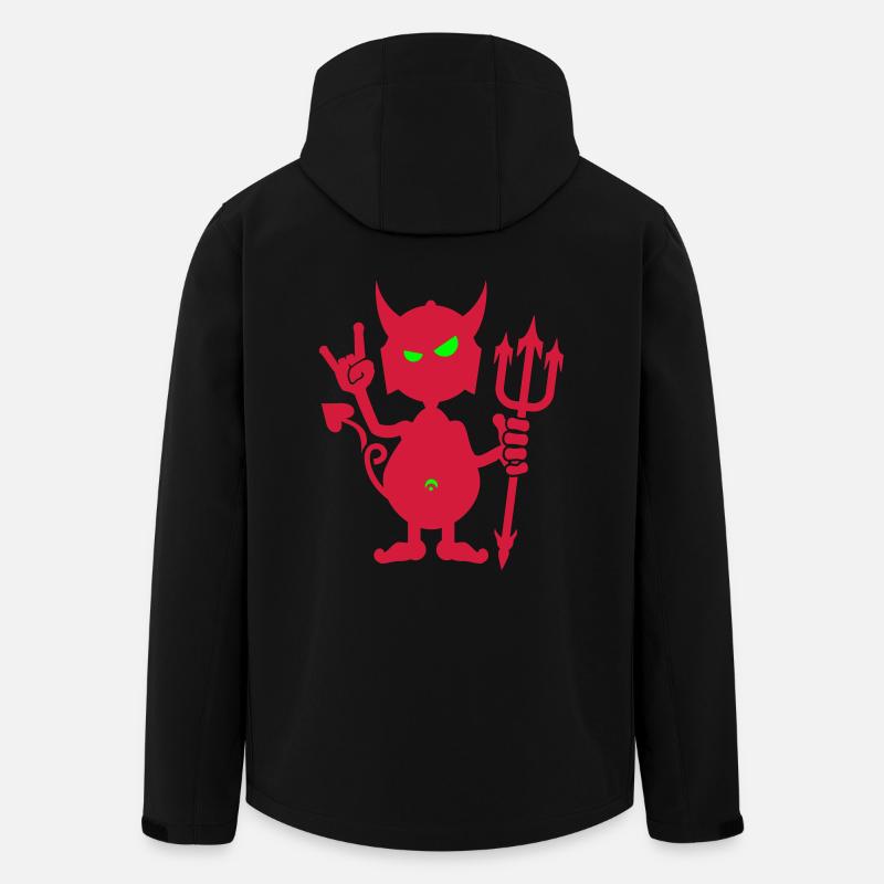 Roches diable rock / diable (2c) - Veste softshell homme en polyester recyclé Stanley/Stella - noir