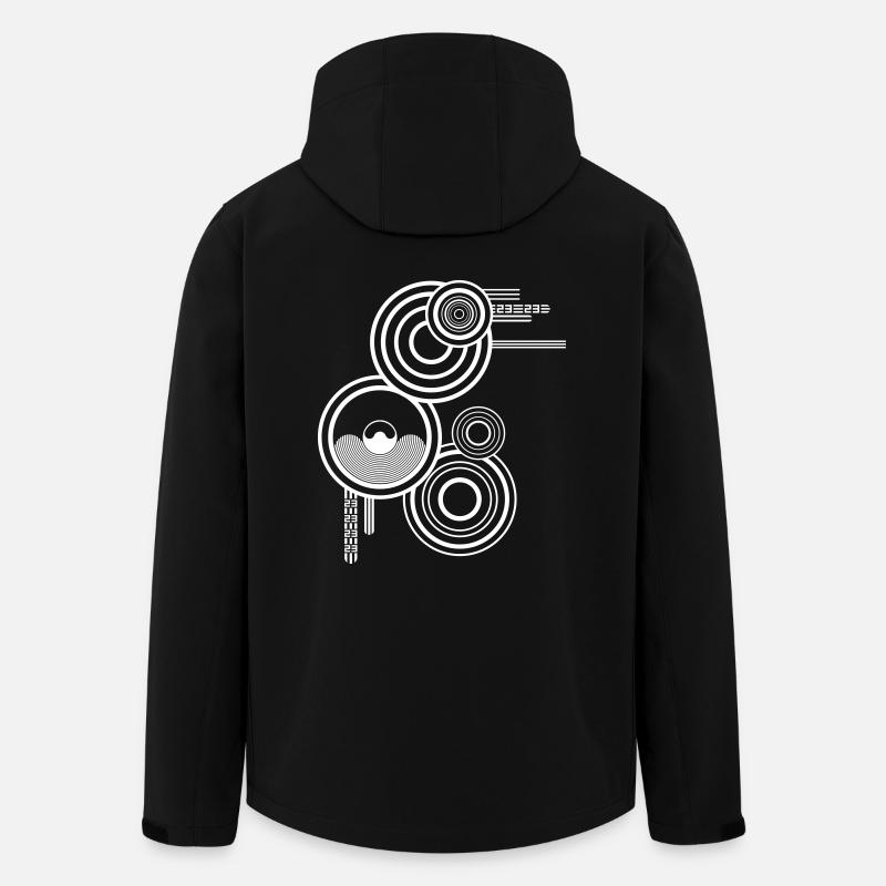 Haut-parleur cycle rond tekno 23 - Veste softshell homme en polyester recyclé Stanley/Stella - noir