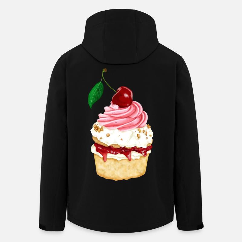 Black Forest Cherry Tart - Men’s Recycled Softshell Jacket by Stanley/Stella - black