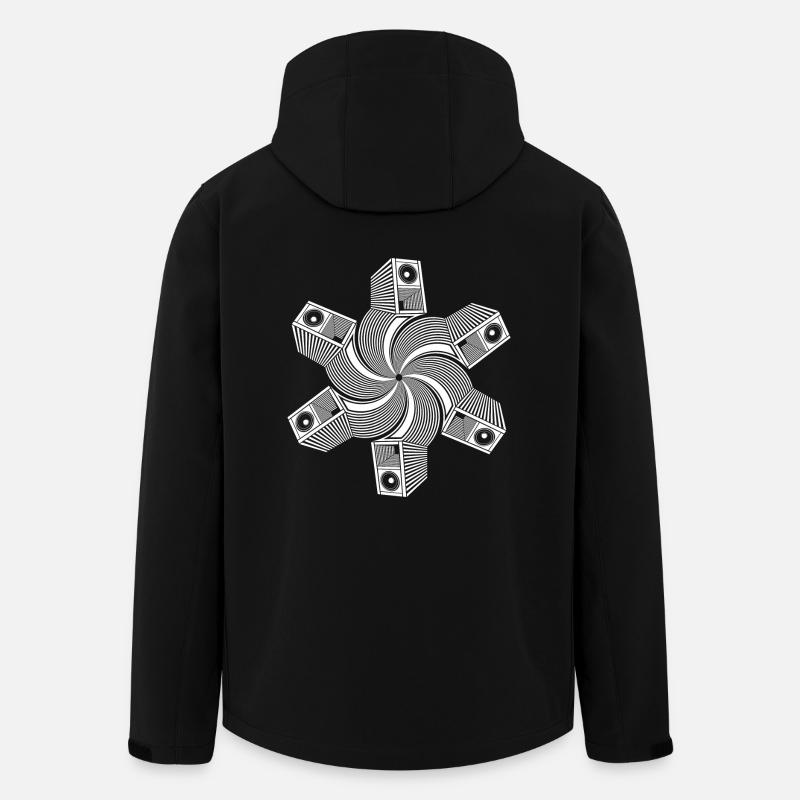Speaker coil 23 - Men’s Recycled Softshell Jacket by Stanley/Stella - black