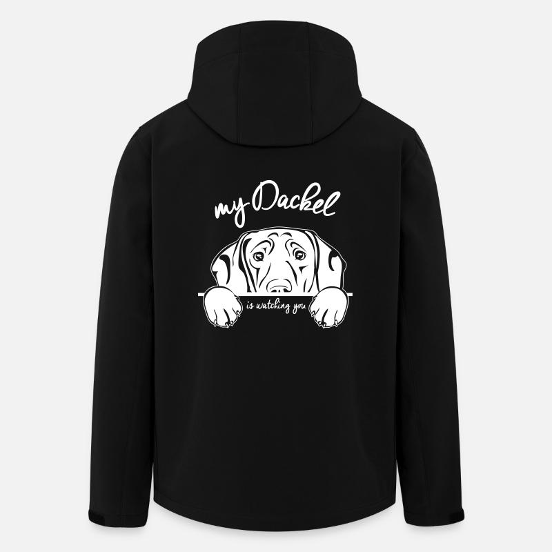 DACKEL watching - Men’s Recycled Softshell Jacket by Stanley/Stella - black