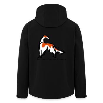 barsoi drawn - Recycelte Männer Softshell-Jacke von Stanley/Stella - Schwarz - Hinten - AI Model Male 185 light (185cm)