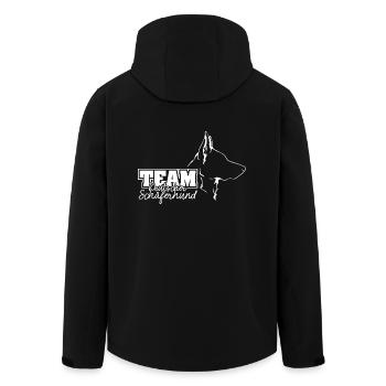 TEAM BERGER ALLEMAND Profil Chiens Wilsigns - Veste softshell homme en polyester recyclé Stanley/Stella - noir - Dos - AI Model Male 185 light (185cm)