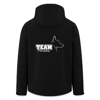 TEAM MALINOIS Dogs Dog Wilsigns IGP Dog Sport - Men’s Recycled Softshell Jacket by Stanley/Stella - black - Back - AI Model Male 185 light (185cm)