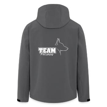 TEAM MALINOIS Chiens Chiens Wilsigns IGP Sports canins - Veste softshell homme en polyester recyclé Stanley/Stella - charbon - Dos - AI Model Male 185 light (185cm)