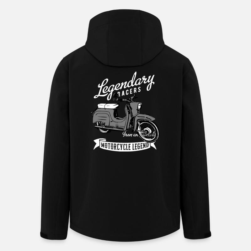 Simson Schwalbe Moped DDR - Recycelte Männer Softshell-Jacke von Stanley/Stella - Schwarz
