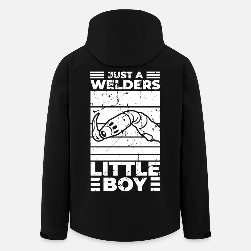 Funny welder boy - Men’s Recycled Softshell Jacket by Stanley/Stella - black