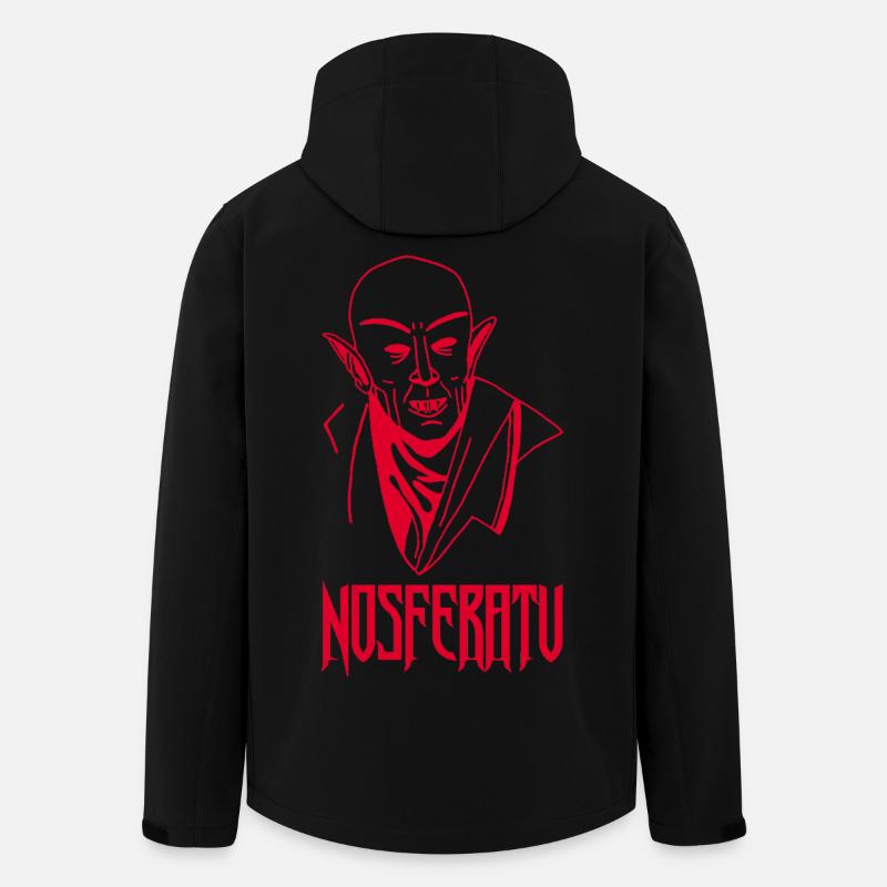 Nosferatu der Vampir (Rot) - Recycelte Männer Softshell-Jacke Discoverer von Stanley/Stella - Schwarz
