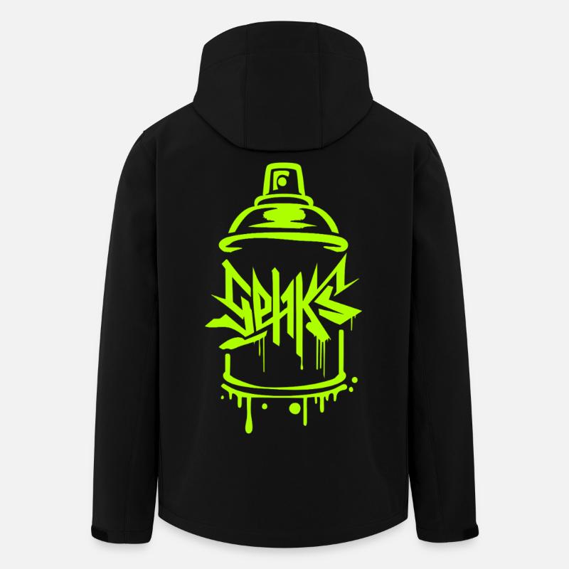 Sehks Grüne Flasche - Recycelte Männer Softshell-Jacke von Stanley/Stella - Schwarz