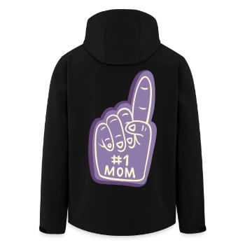 #1 Maman - Illustration cool basée sur Fbased - Veste softshell homme en polyester recyclé Stanley/Stella - noir - Dos - AI Model Male 185 light (185cm)