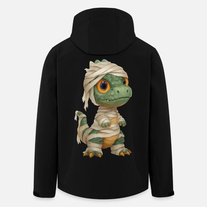 Dino Mummie Kostüm Halloween - Recycelte Männer Softshell-Jacke von Stanley/Stella - Schwarz