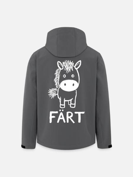 Cavalier cheval Propriétaire de chevaux FÄRT - Veste softshell homme en polyester recyclé Stanley/Stella - noir