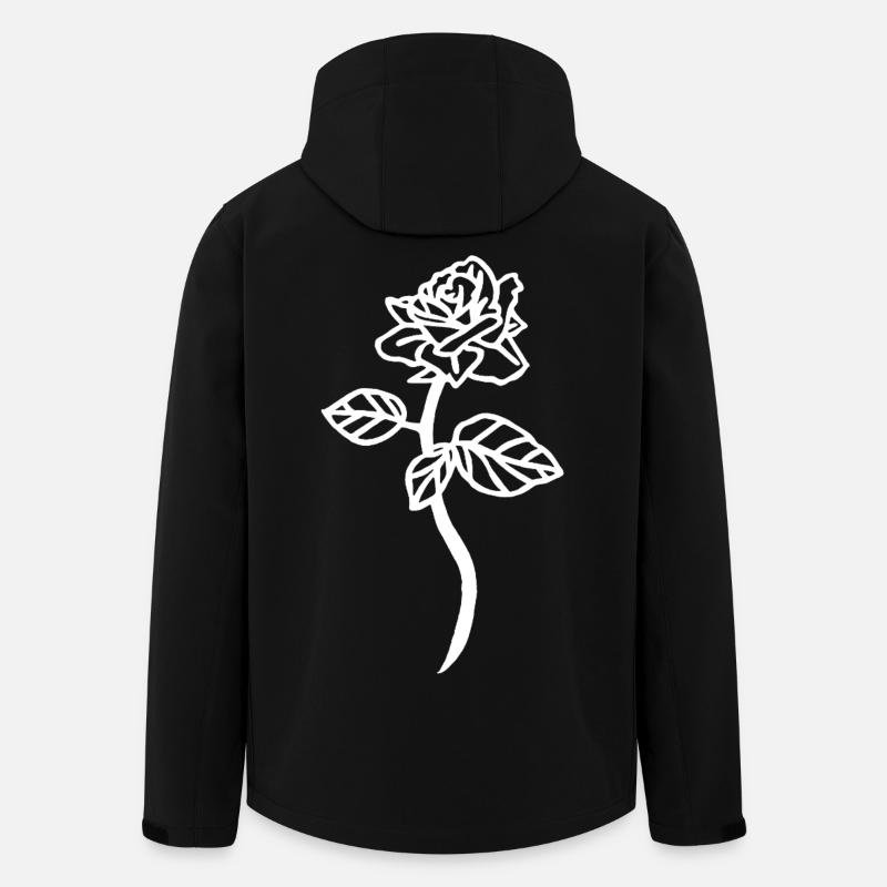 The White Rose - Men’s Recycled Softshell Jacket Discoverer by Stanley/Stella - black