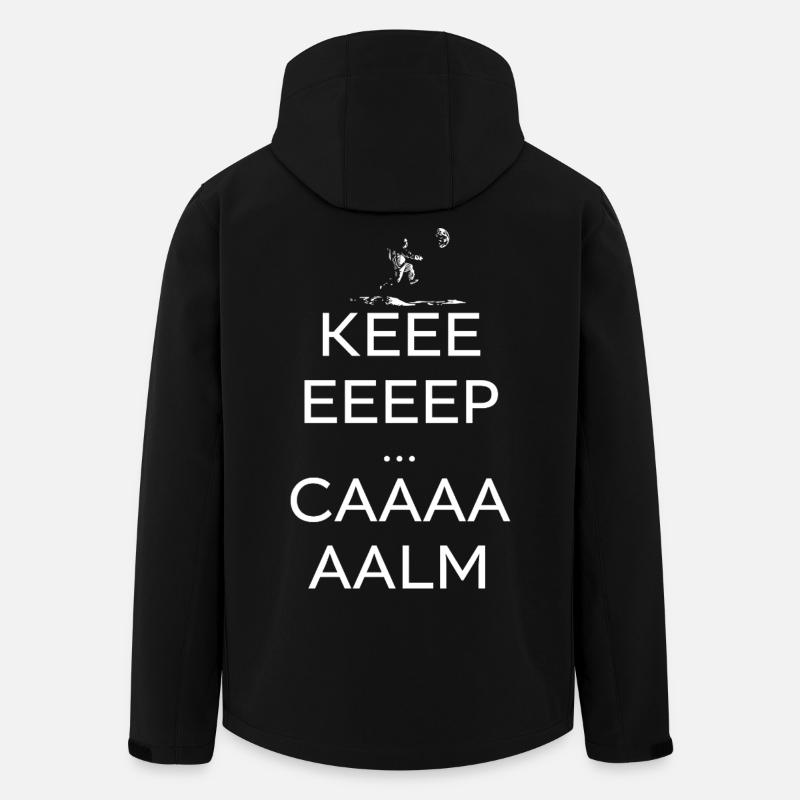 Keeeeep Caaaaalm  - Veste softshell homme en polyester recyclé Stanley/Stella - noir