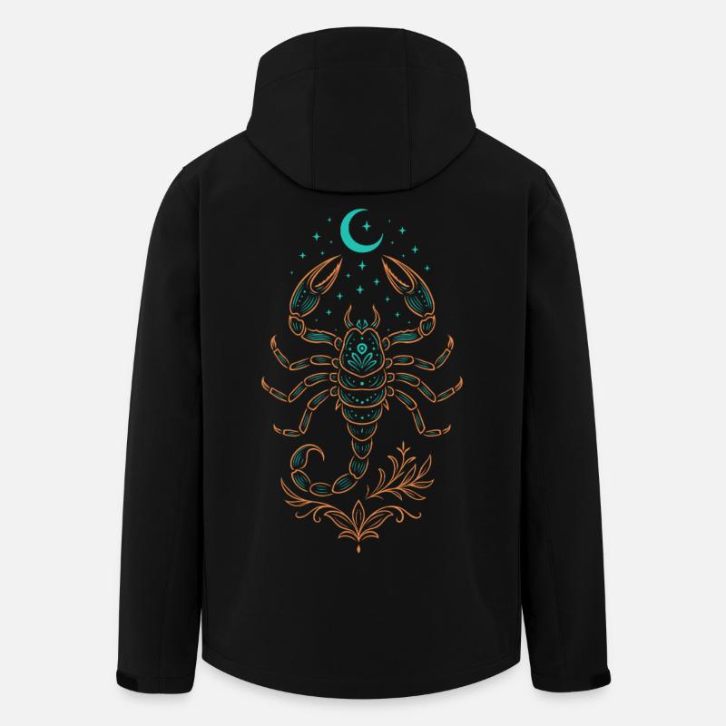 Skorpion Sternzeichen – Mystisches Symbol - Recycelte Männer Softshell-Jacke von Stanley/Stella - Schwarz