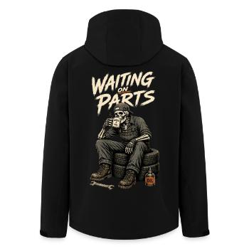 KfZ Mechaniker, Mechatroniker, Automechaniker - Recycelte Männer Softshell-Jacke von Stanley/Stella - Schwarz - Hinten - AI Model Male 185 light (185cm)