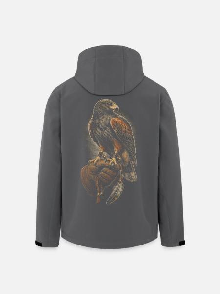 Falknerei Falkner - Recycelte Männer Softshell-Jacke von Stanley/Stella - Schwarz