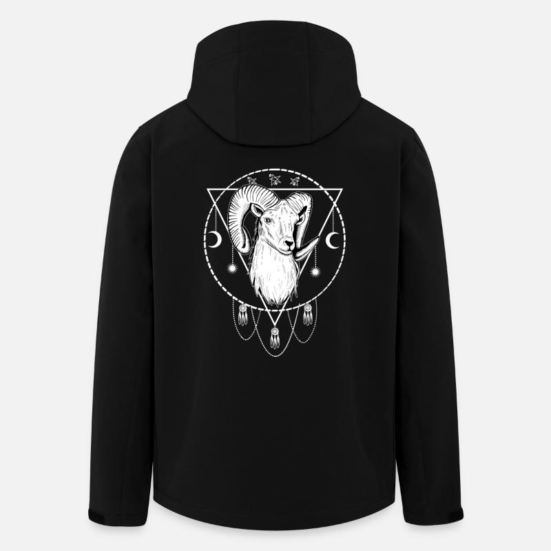 Bélier Occultisme - Veste softshell homme en polyester recyclé Stanley/Stella - noir