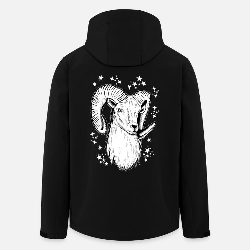 Aries Astrology Birthday - Men’s Recycled Softshell Jacket by Stanley/Stella - black