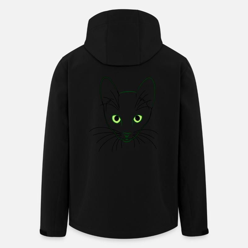 Chat - Veste softshell homme en polyester recyclé Stanley/Stella - noir