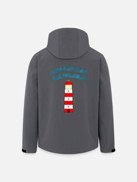 Therapie? - Ich muss nur nach Ameland. - Recycelte Männer Softshell-Jacke von Stanley/Stella - Schwarz