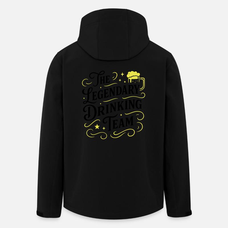 Drinking Team Saying - Men’s Recycled Softshell Jacket by Stanley/Stella - black