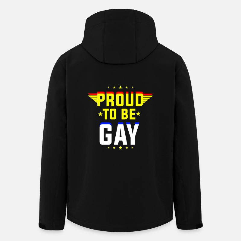 Proud to be gay - Men’s Recycled Softshell Jacket by Stanley/Stella - black