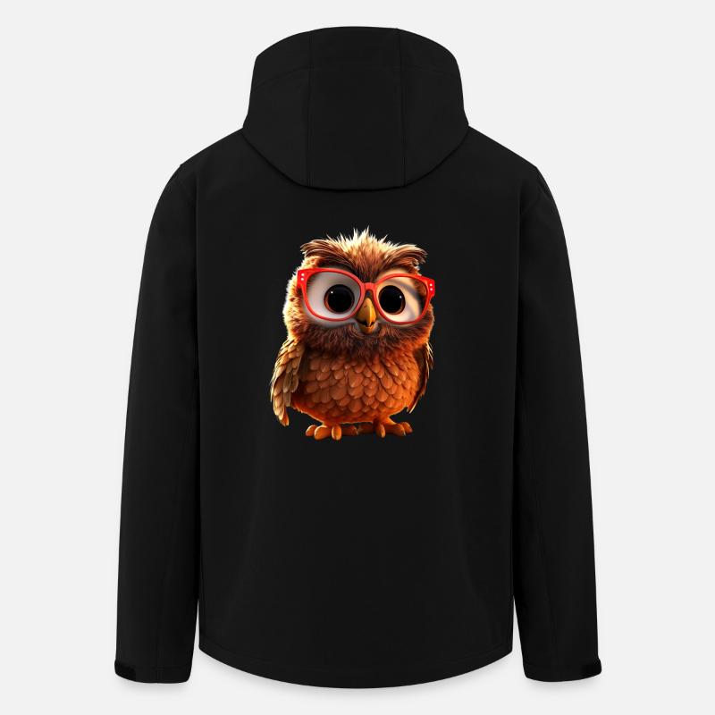 Eule Schleiereule Geschenk Kauz Uhu Owl Süße Eulen - Recycelte Männer Softshell-Jacke von Stanley/Stella - Schwarz