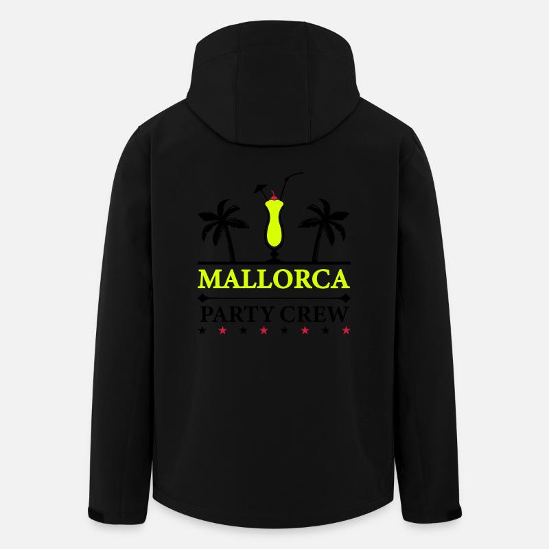 Mallorca Party Crew - Men’s Recycled Softshell Jacket by Stanley/Stella - black