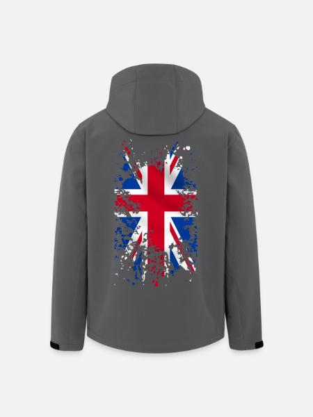 Union Jack - Veste softshell homme en polyester recyclé Stanley/Stella - noir