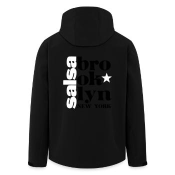 Salsa brooklyn NY - Salsa Dance Shirt - Recycelte Männer Softshell-Jacke von Stanley/Stella - Schwarz - Hinten - AI Model Male 185 light (185cm)