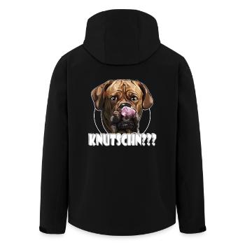 BORDEAUX DOGGE knutschn Bordeauxdogge Wilsigns - Recycelte Männer Softshell-Jacke von Stanley/Stella - Schwarz - Hinten - AI Model Male 185 light (185cm)