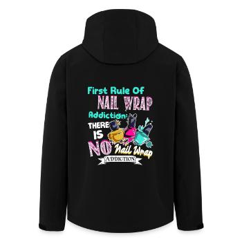 Nail Artist First Rule Of Nail Wrap - Men’s Recycled Softshell Jacket by Stanley/Stella - black - Back - AI Model Male 185 light (185cm)