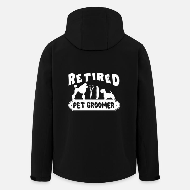 Retired Pet Groomer - Men’s Recycled Softshell Jacket by Stanley/Stella - black
