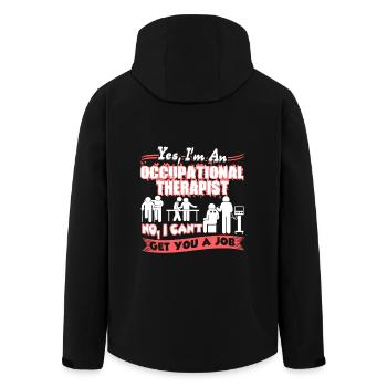 I am An Occupational Therapist - Men’s Recycled Softshell Jacket by Stanley/Stella - black - Back - AI Model Male 185 light (185cm)
