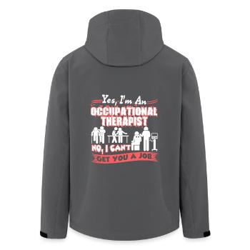 I am An Occupational Therapist - Men’s Recycled Softshell Jacket by Stanley/Stella - anthracite - Back - AI Model Male 185 light (185cm)