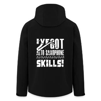I Have Got Alto Saxophone Skills - Men’s Recycled Softshell Jacket by Stanley/Stella - black - Back - AI Model Male 185 light (185cm)