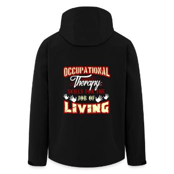 Occupational Therapy Skills For The Job Of Living - Men’s Recycled Softshell Jacket by Stanley/Stella - black - Back - AI Model Male 185 light (185cm)