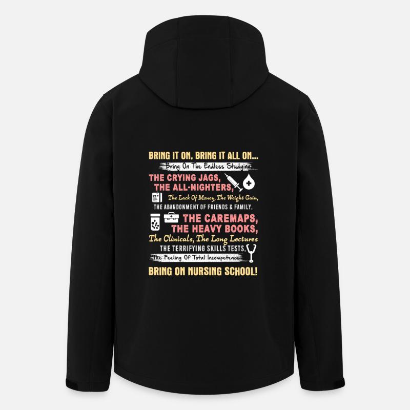 Bring On Nursing School - Men’s Recycled Softshell Jacket by Stanley/Stella - black