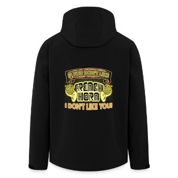 If You Don't Like French Horn - Men’s Recycled Softshell Jacket by Stanley/Stella - black - Back - AI Model Male 185 light (185cm)