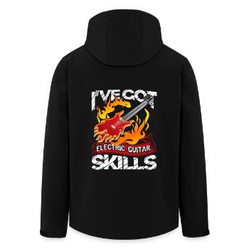 I've Got Electric Guitar Skills - Men’s Recycled Softshell Jacket by Stanley/Stella - black - Back - AI Model Male 185 light (185cm)