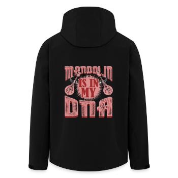 Mandolin Is In My DNA - Men’s Recycled Softshell Jacket by Stanley/Stella - black - Back - AI Model Male 185 light (185cm)