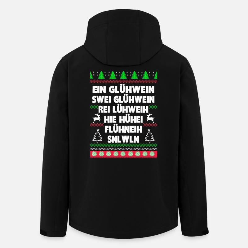 Glühwein - Recycelte Männer Softshell-Jacke von Stanley/Stella - Schwarz