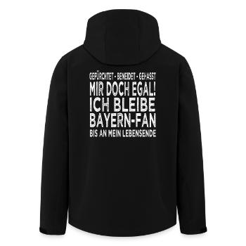 Bayern Fan - Recycelte Männer Softshell-Jacke von Stanley/Stella - Schwarz - Hinten - AI Model Male 185 light (185cm)