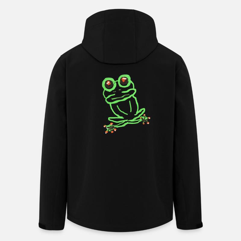 Frosch - Recycelte Männer Softshell-Jacke von Stanley/Stella - Schwarz